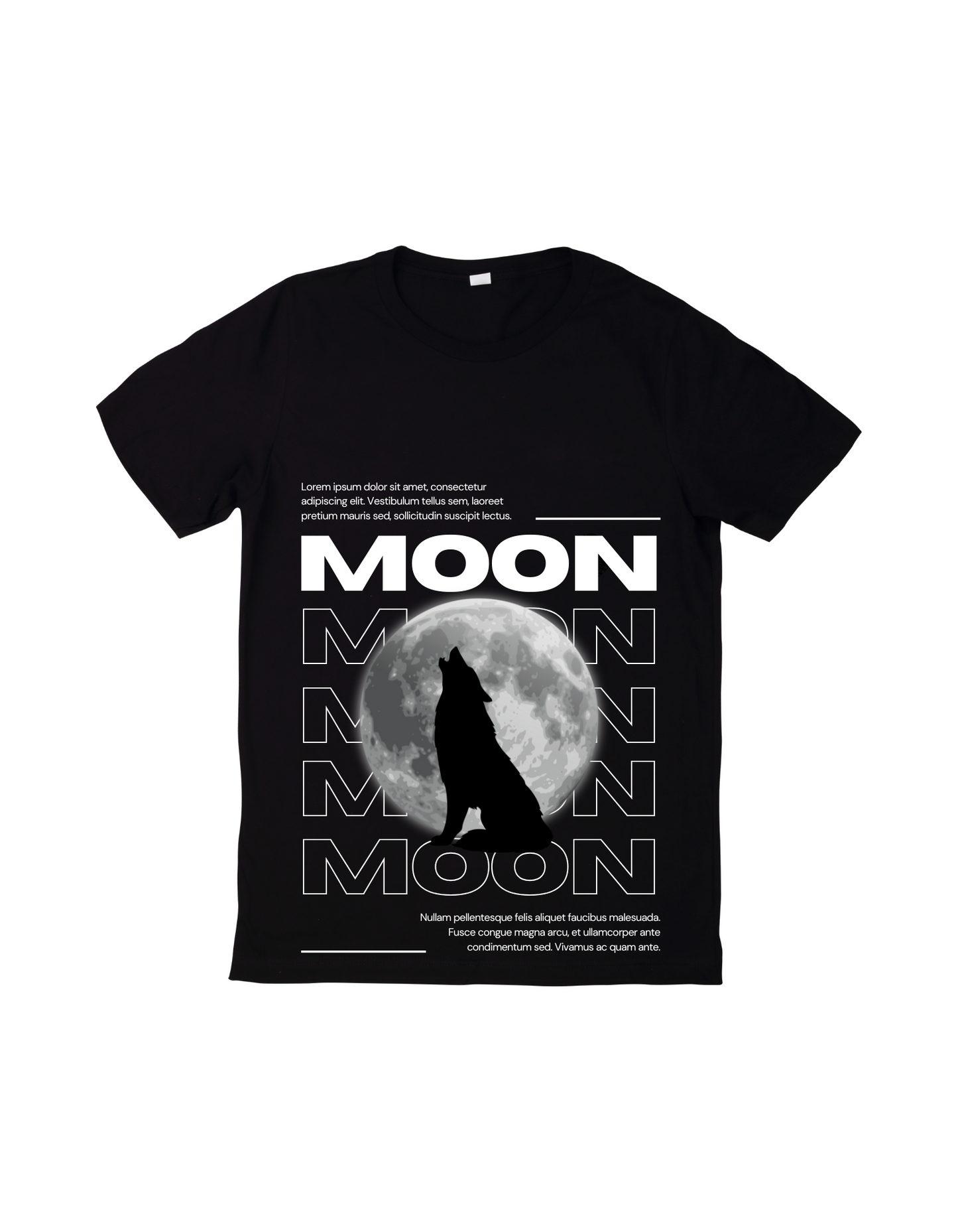 Moon style T-shirt